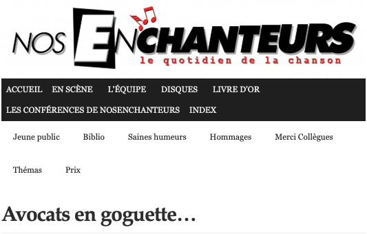 Article nos enchanteurs